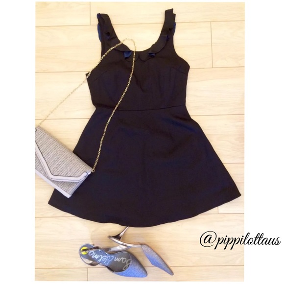 LUCCA COUTURE WOMENS LITTLE BLACK COCTAIL DRESS L - Picture 1 of 4